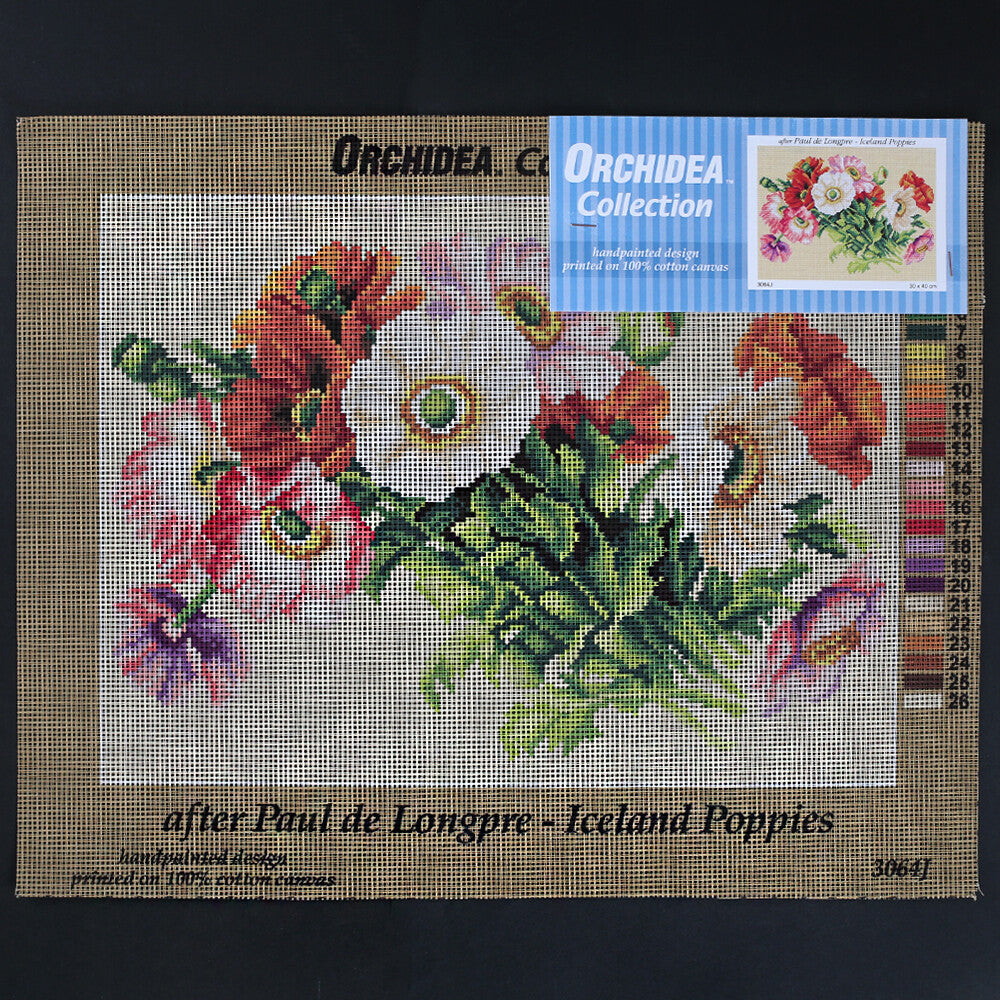 Orchidea 30x40 cm Baskılı Goblen 3064J